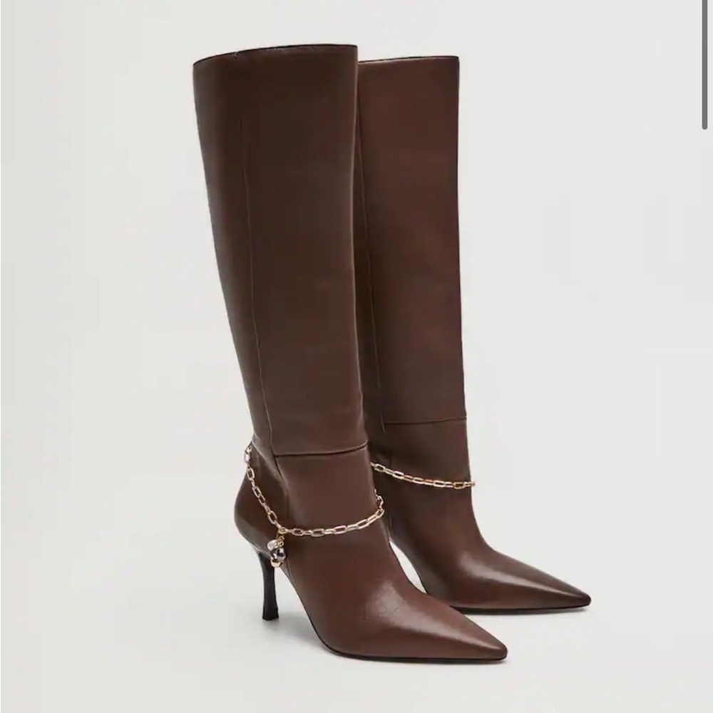 Chocolate brown mango boots